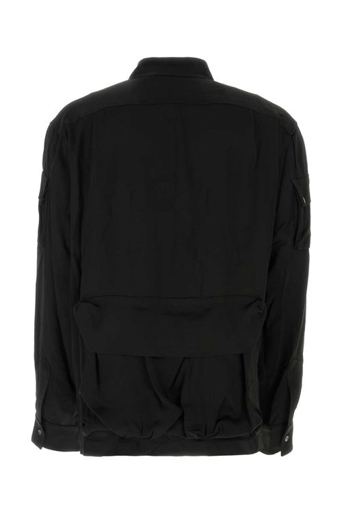 Black Satin Shirt