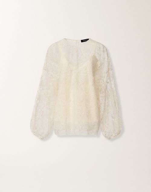 Lace top, butter
