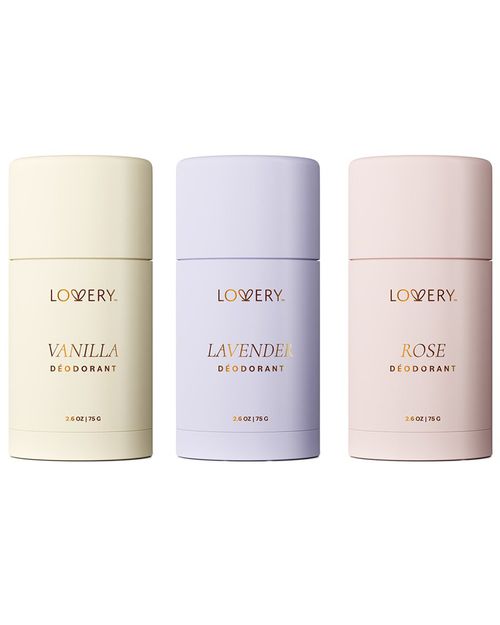 4pc Vanilla, Lavender, Rose Deodorant Stick Gift Set