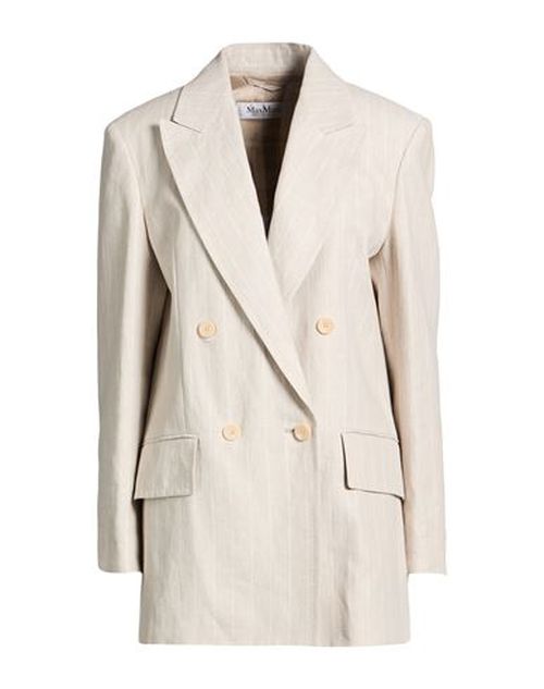 Woman Blazer Light grey Size 8 Linen