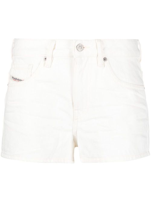 De-Yuba high-waisted denim shorts - White