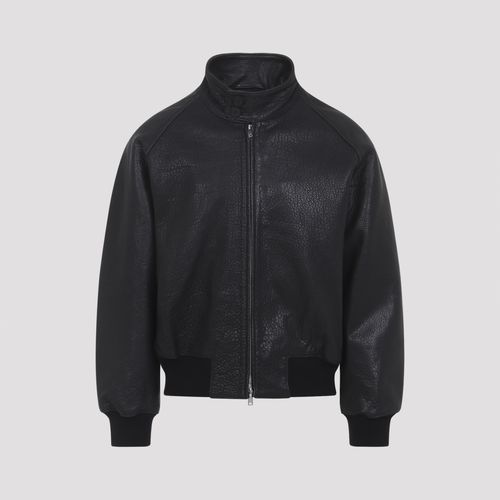 Over Harrington Jacket Black Lamb Leather - Men