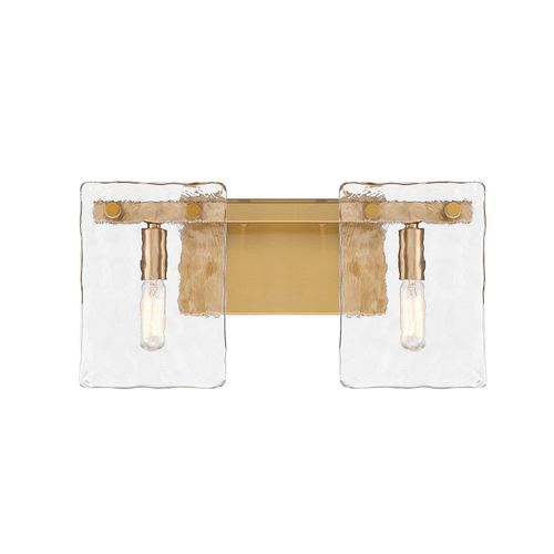 Genry 2-Light Bathroom Vanity Light in Warm Bra