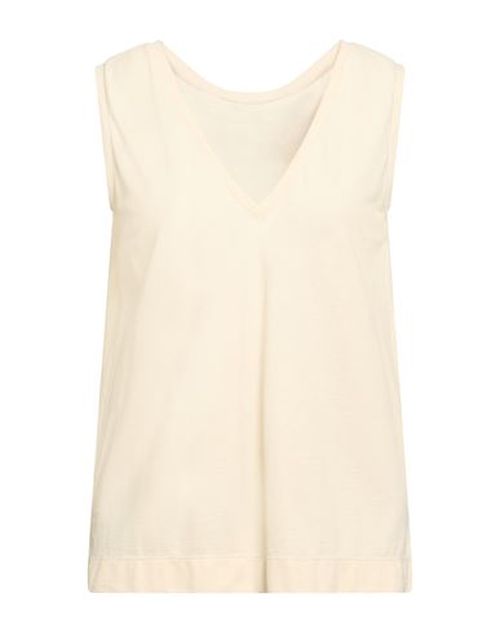 Woman Tank top Beige Size 4 Cotton