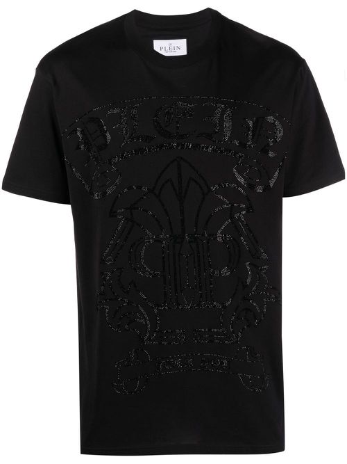 Sequin-embellished T-shirt - Black
