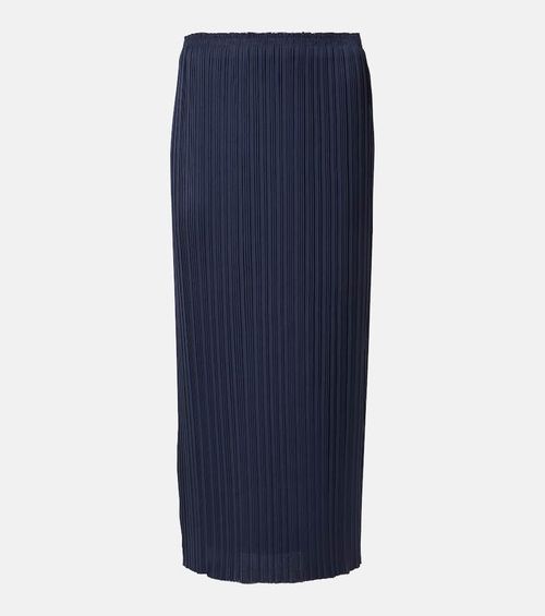 Pleated midi skirt