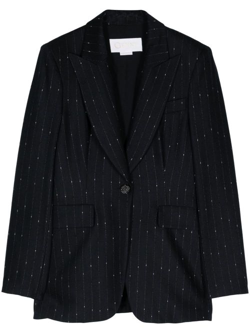 Pinstriped blazer - Blue