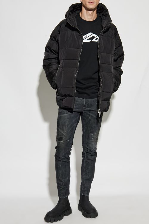 Puffer Jacket, Men's, Black
