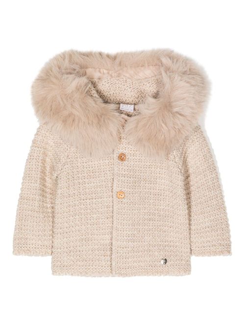Button-up knitted jacket - Neutrals