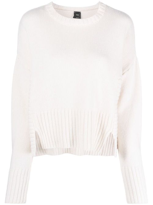 Wool-cashmere blend sweater - White