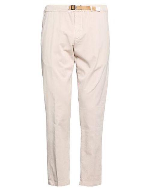 Man Pants Beige Size 34 Cotton, Elastane
