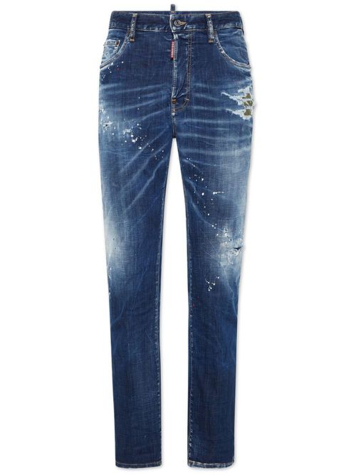 Distressed jeans - Blue