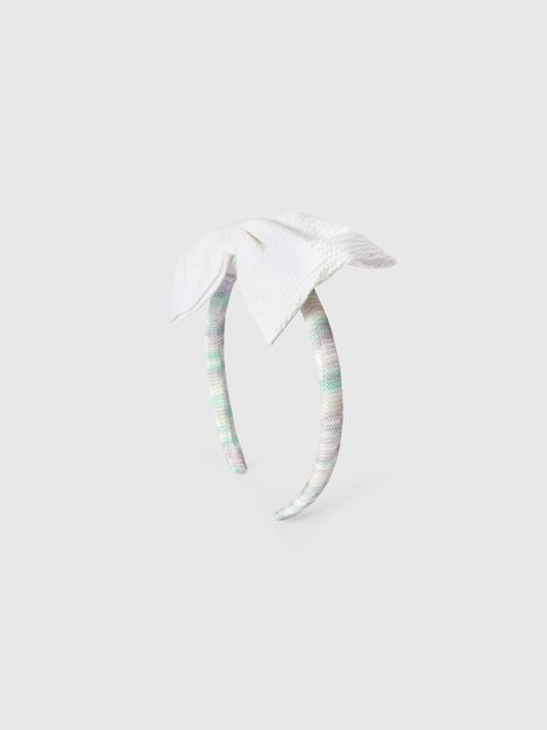 Missoni - Pure cotton headband with bow, Girl, Multicoloured, : UNIC
