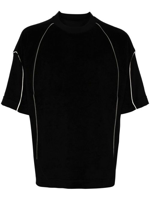 Casual short sleeved T-shirt - Black