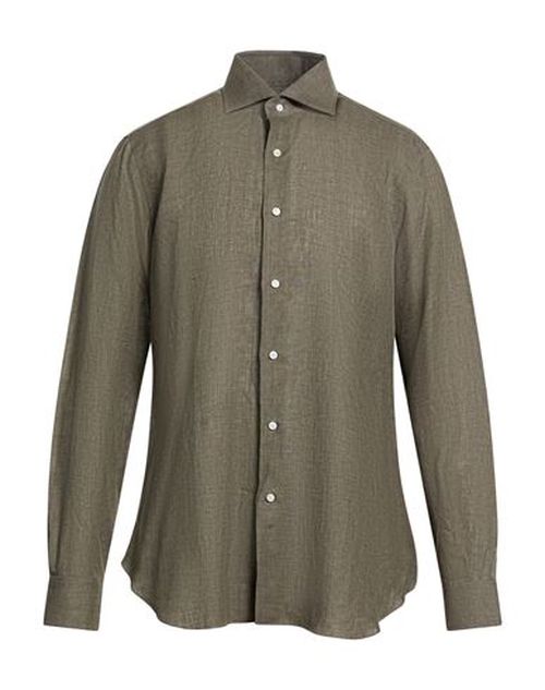 Man Shirt Military green Size 15 ½ Linen