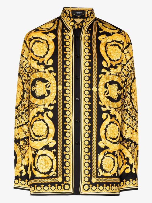 Barocco Silk Shirt - Men's - Silk