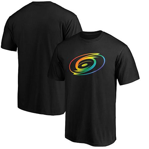 Men's Fanatics Black Carolina Hurricanes Team Pride Logo T-Shirt - Size 5XL