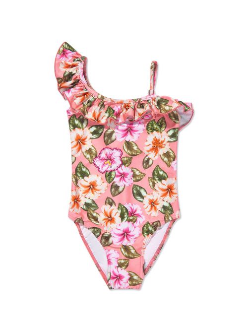 Floral-print swimsuit - Pink