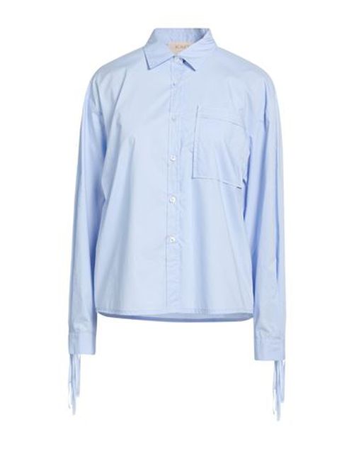 Woman Shirt Sky blue Size 6 Cotton