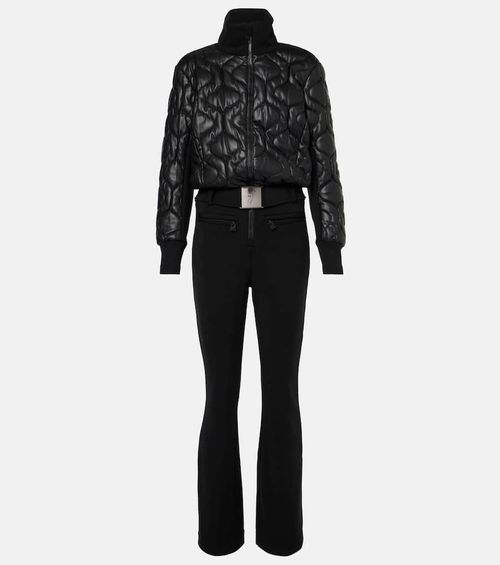 Conni Special quilted faux leather ski suit