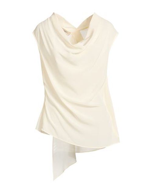 Woman Top Ivory Size 10 Silk