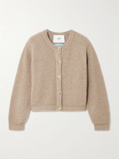 Antrim Cashmere-blend Bouclé Cardigan - Brown