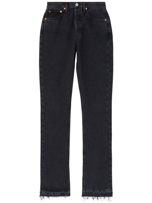 Skinny-cut boot trousers - Black