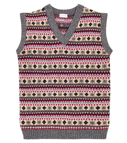 Cacia Fair Isle wool-blend sweater vest