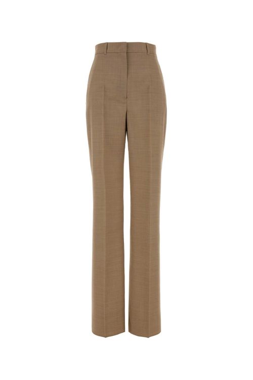 Virgin Wool Trousers — Beige