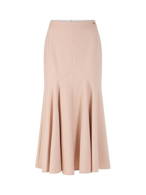 Marc Cain Midi skirt with voluminous hem, red, 34 N