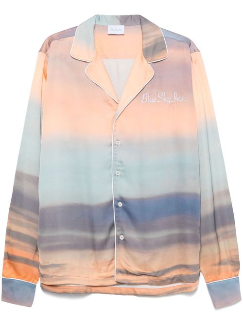 Sunrise-print shirt