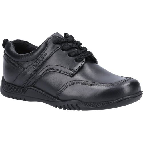 Hush Puppies Harvey Youth Black Leather Lace-Up Shoe