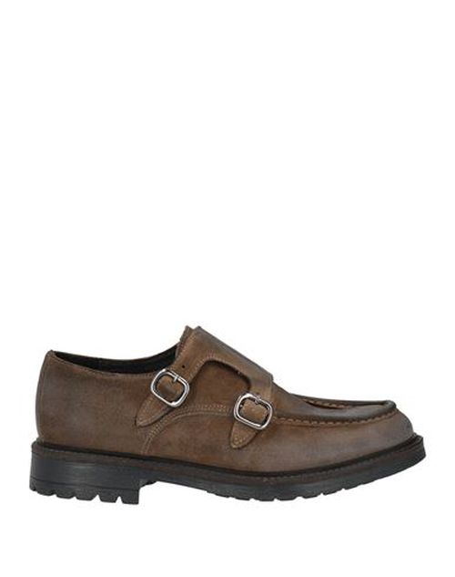 Man Loafers Khaki Size 7 Leather