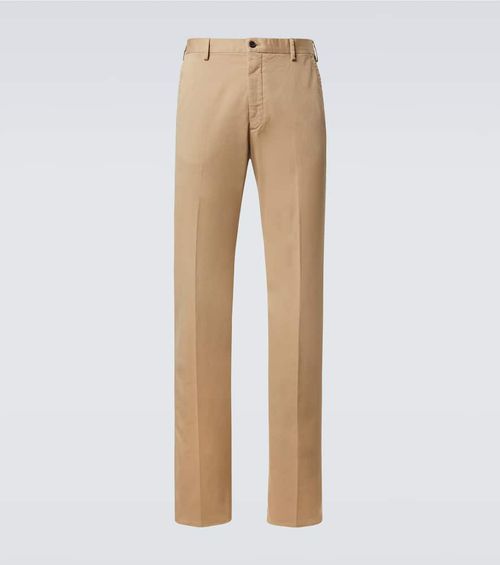 Cotton straight pants