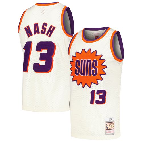 Men's Steve Nash Cream Phoenix Suns Chainstitch Swingman Jersey