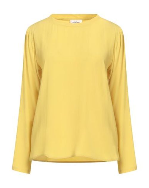 Woman Top Yellow Size 4 Acetate, Silk