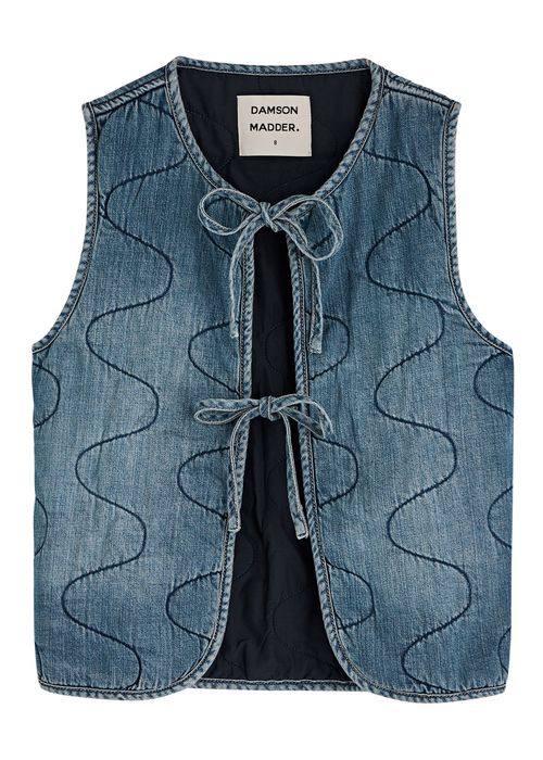 Tilly Quilted Denim Gilet
