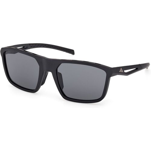 Adidas Sport Unisex Adidas Sport SP0111 02A Gafas de sol Inyectado Negro Fumar Cuadrada Norma