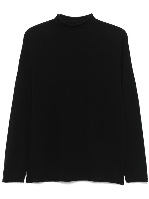 Mock-neck sweater - Black