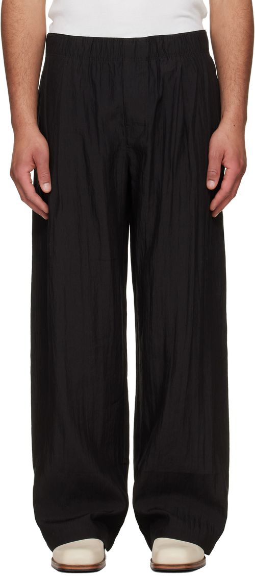 Black Leisure Trousers