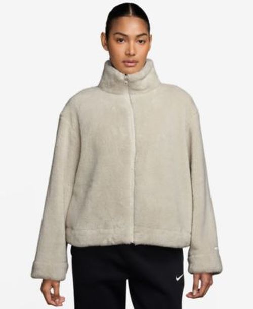 Womens Essential Sherpa High Pile Fleece Jacket