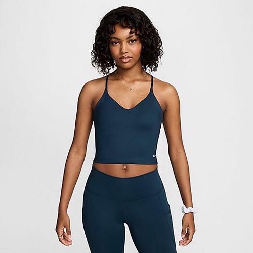 Women's Indy Light-Support Padded Sports Bra Tank in ARMORY NAVY/WHITE