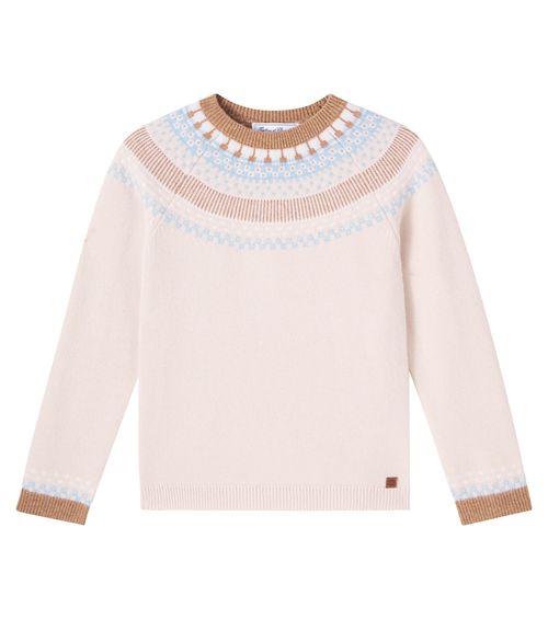 Wool jacquard sweater