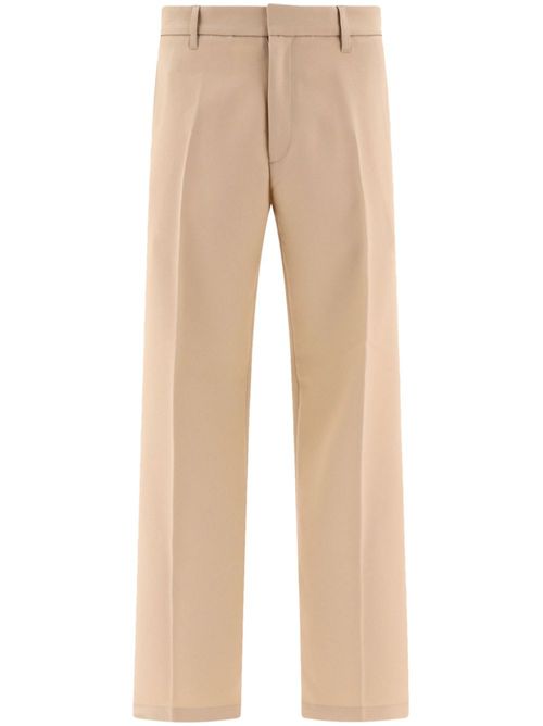Tailored bootcut trousers - Neutrals