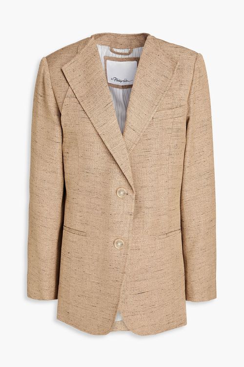 Slub woven blazer