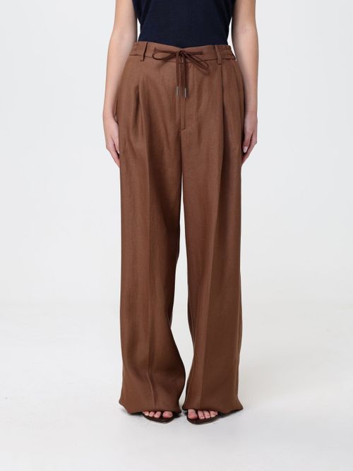Pants Woman color Brown