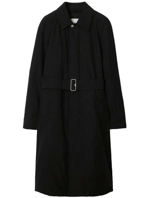 Long padded car coat - Black
