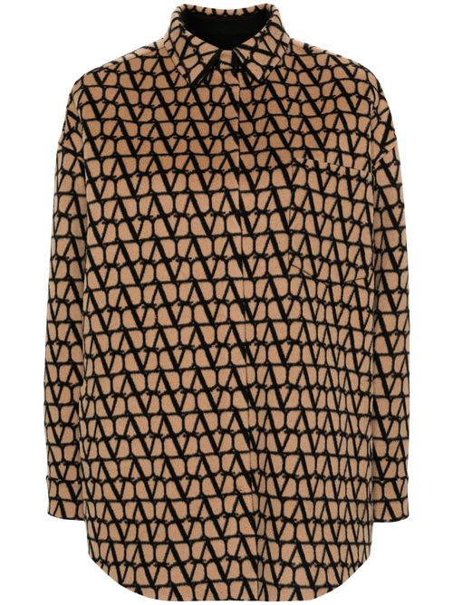 Toile Iconographe-print reversible coat - Neutrals