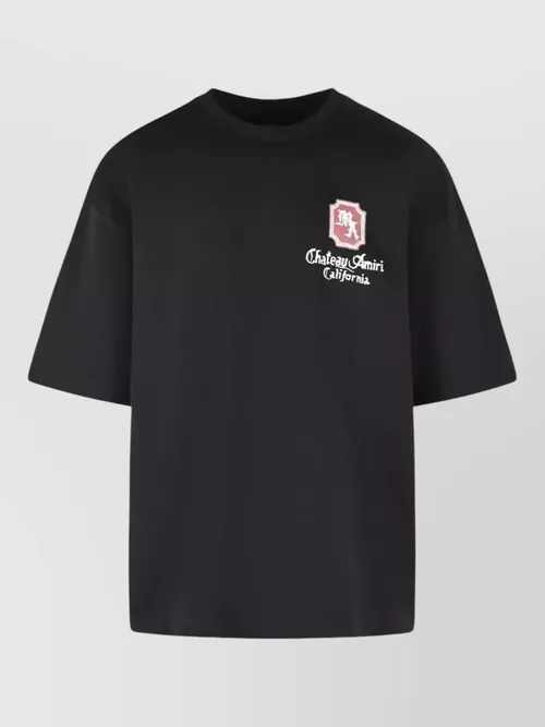 Amiri - crew neck short sleeve cotton jersey t-shirt