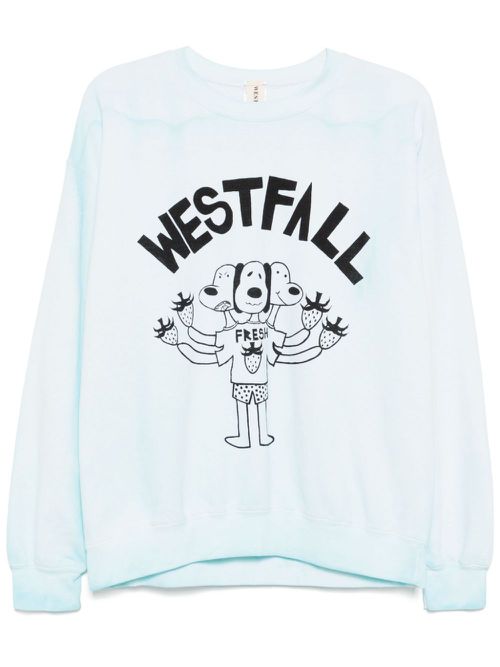 Graphic-print sweatshirt - Blue